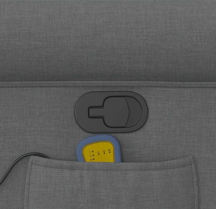 Immagine prodotto VidaXL Poltrona massaggiante in tessuto grigio scuro Poltrona TV massaggiante