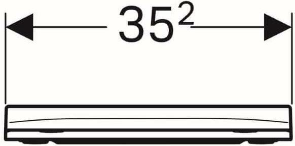 Actual product image Geberit Keramag / WC seat Smyle Square narrow design white with soft-closing mechanism 500688011