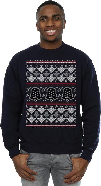 Produktbild Star Wars Christmas Vader Imperial Starship Fair Isle Sweatshirt (4XL)