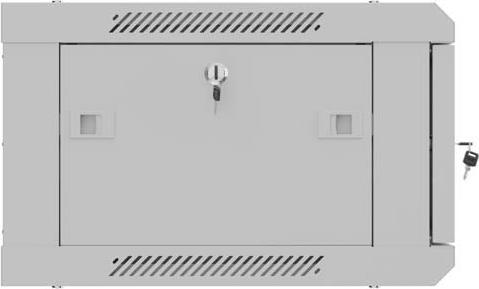Productafbeelding Lanberg Other goods Wall mounted installation cabinet 19" 4U 600X450 | WF01-6404-00S | Gray (4 HE, 19 inch rek)
