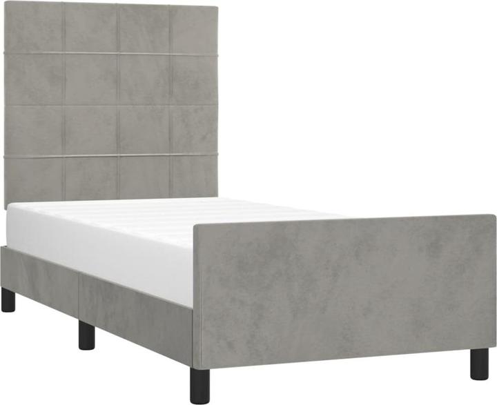 Image du produit vidaXL Bettgestell mit Kopfteil (90 x 200 cm)