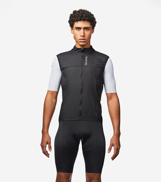 Actual product image Van rysel Men's Road Cycling Ultra-Light Sleeveless Windproof Gilet - Black (S)