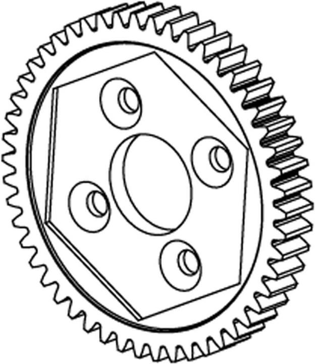 Image du produit Jamara Roue dentée principale en aluminium Dakar 50Z M0,8 Tuning