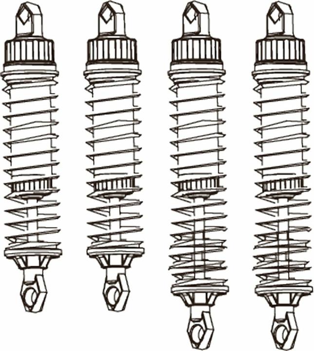 Produktbild Jamara Stossdämpfer BL8 2xkurz 2x lang