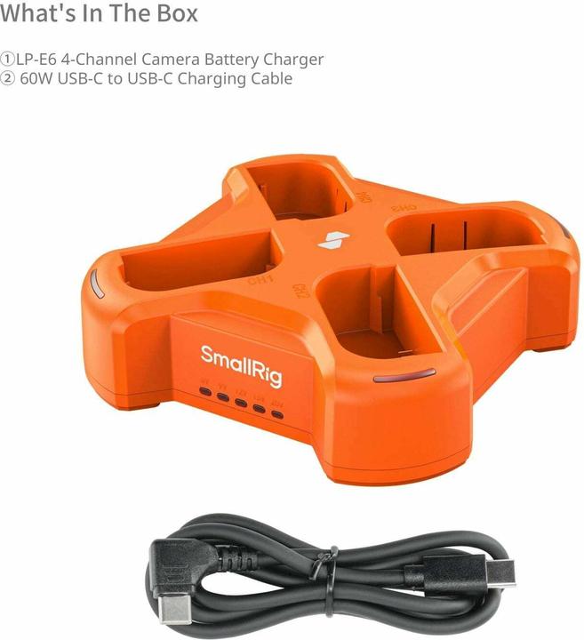 Produktbild SmallRig 4838 LP E6NH 4 Channel Camera Battery Charger (Kamera Akku Ladegerät)