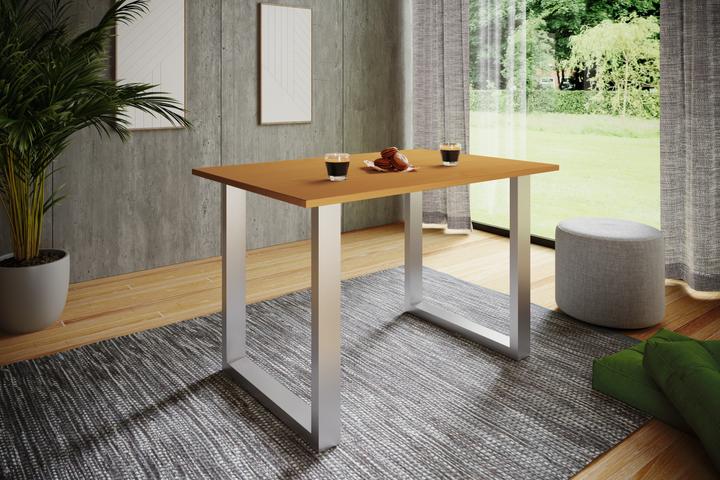 Produktbild VCM Holz Esstisch Xona U Silber