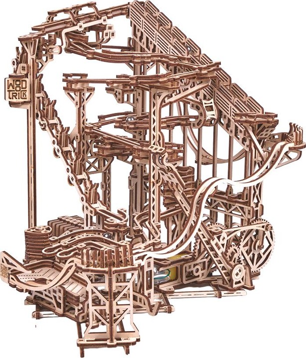 Image du produit Wood Trick Piste de billes en spirale - Kit de construction en bois 3D