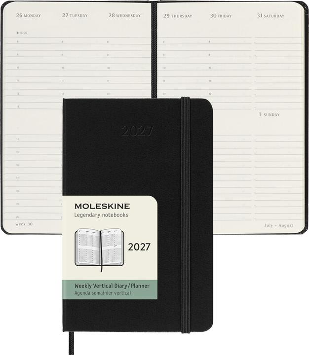 Immagine prodotto Moleskine Agenda tascabile Hard Cover Weekly (A6, 1 settimana / 2 pagine)