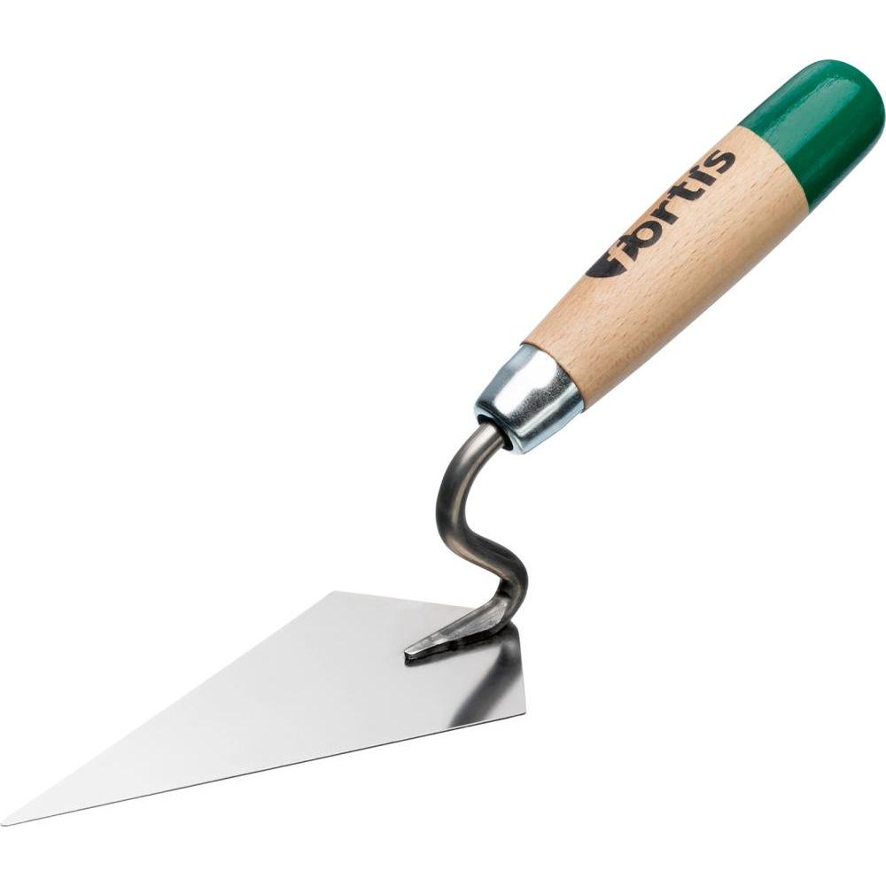 Fortis, Kelle + Spachtel, Spitzkelle, 140 mm, Hamburger Form (8 cm)