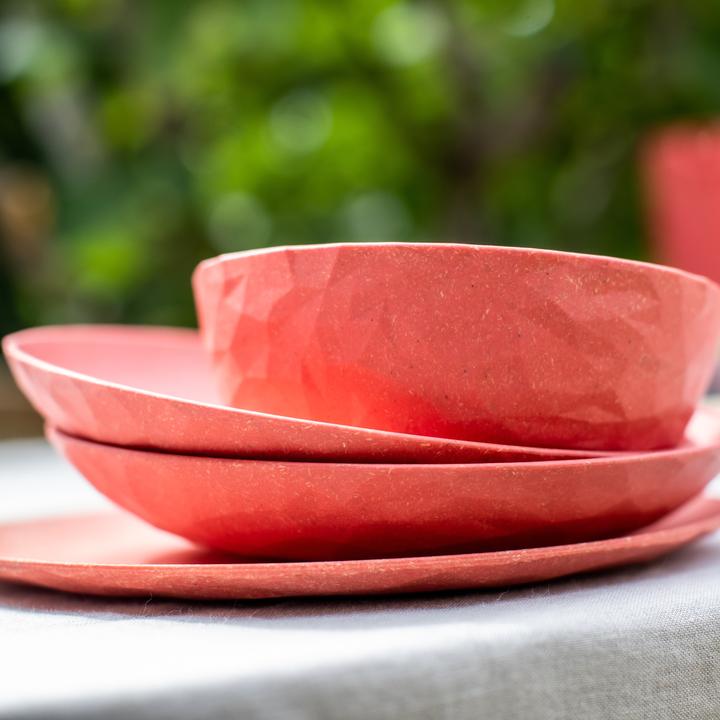 Actual product image Koziol Soup & Pasta Plate Club 4 pieces, Red (4 x, 22 cm)