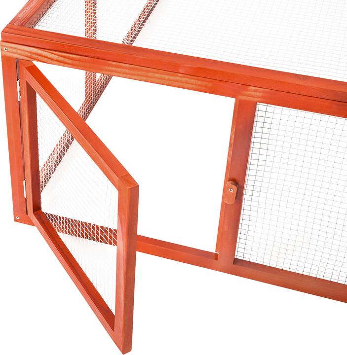 Image du produit tectake Kaninchenstall mit 4 Türen 181x90x48cm