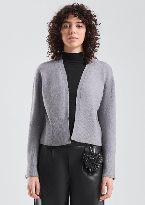 Produktbild s.Oliver Strickjacke Feinstrick-Cardigan mit breitem Bündchen (M)