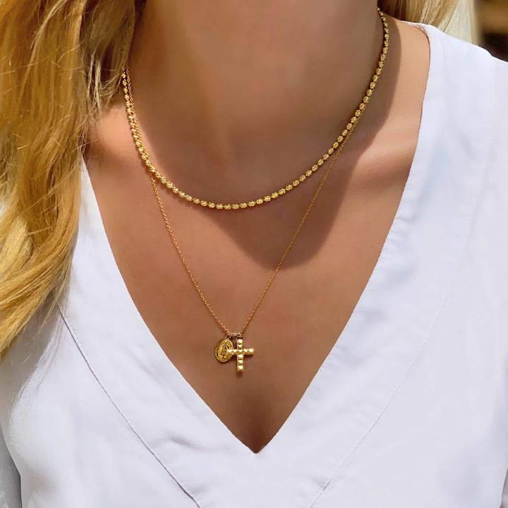 Image du produit Candy Collier Valori, argent sterling 925, plaqué or (Plaqué or 18k, Argent sterling 925, 42 - 45 cm)