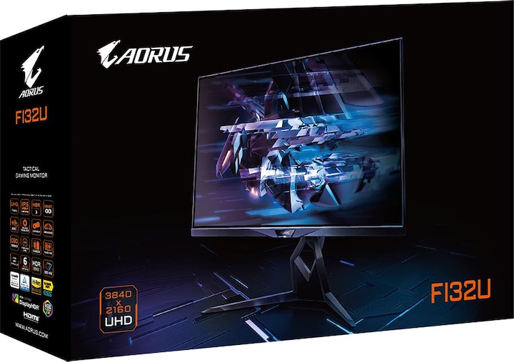Actual product image Gigabyte Aorus FI32U (3840 x 2160 Pixels, 31.50")