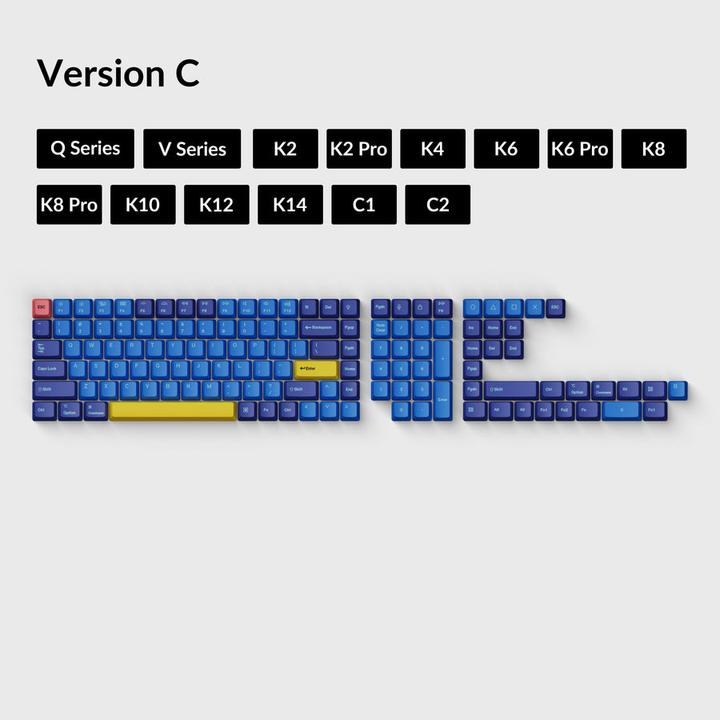 Actual product image Keychron Dye-Sub PBT Keycap Set - Beach