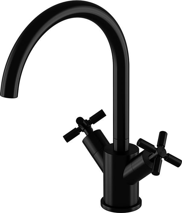 Actual product image Steinberg 250 series basin mixer, swivel, two-handle, with drain set, projection 155mm, 2501500