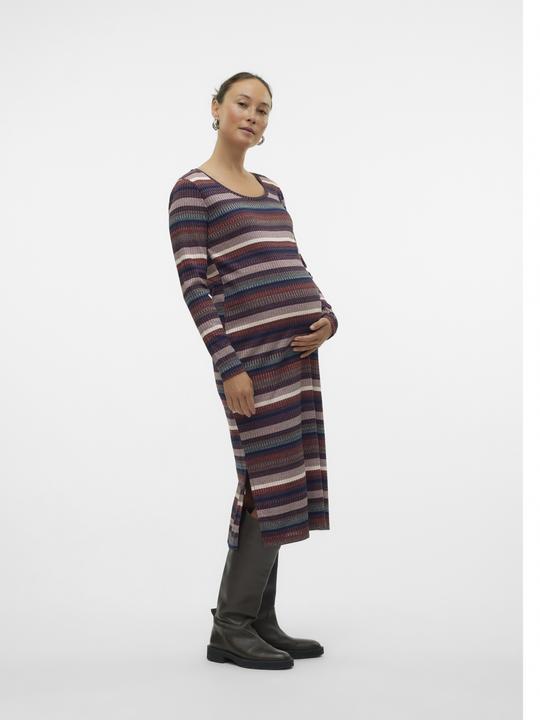 Immagine prodotto Mamalicious Abito midi con scollo rotondo dalla vestibilità regolare (M)