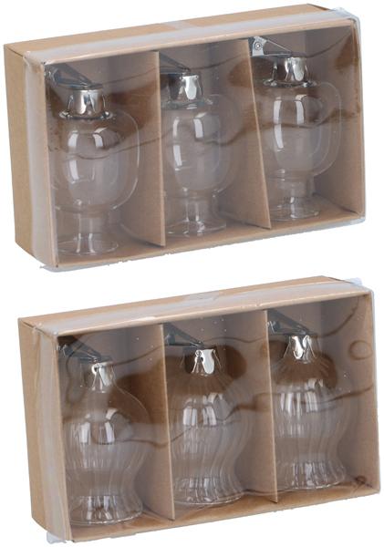 Immagine prodotto Edco Vase glass with clip 2as 3pc (3x)