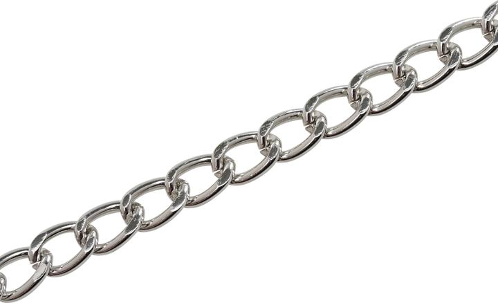 Immagine prodotto Pracht Catena a maglie, 1 m, alluminio, circa 6 x 9 mm di altezza (Alluminio)