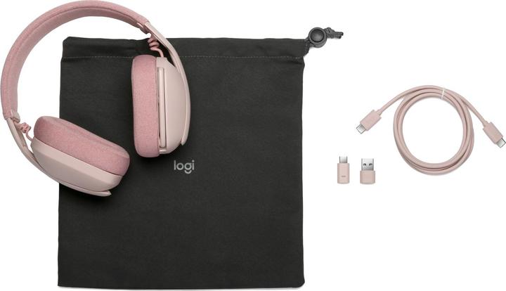 Actual product image Logitech ZONE VIBE WIRELESS MS - ROSE,A00167/A00172,MS,MFI - EMEA (20 h, Wireless)