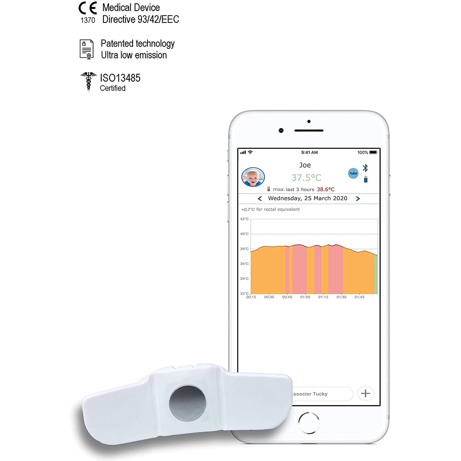 Tucky Smart Wearable (Mund, Rektal, Achselhöhle) (TUCKY-21W)
