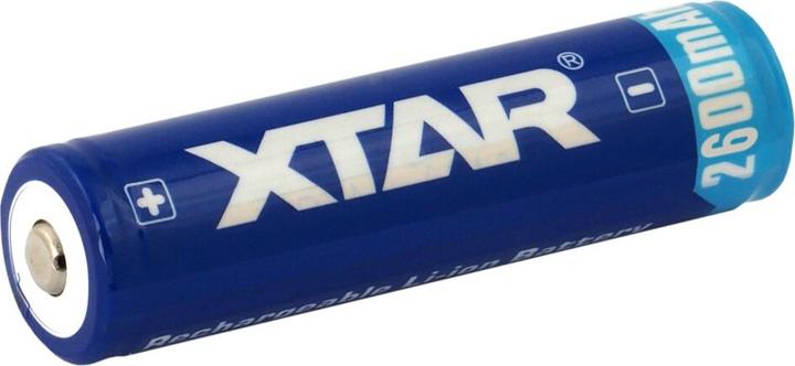 Actual product image Xtar 2600mAh 3.7V 18650 battery with PCB (1 pcs., 18650, 2600 mAh)