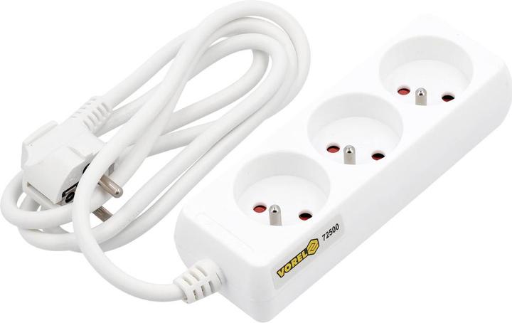 Produktbild Toya Elektrisches Verlängerungskabel mit Erdung, 3 Steckdosen, 1,5 m, 72500 (3 x, 1.50 m)