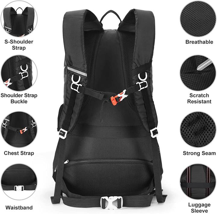 Actual product image Homiee Hiking Backpack (45L, Black) (45 l)