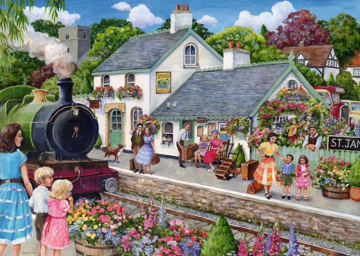 Image du produit Ravensburger Whistle Stop Cottage (1000 pièces)