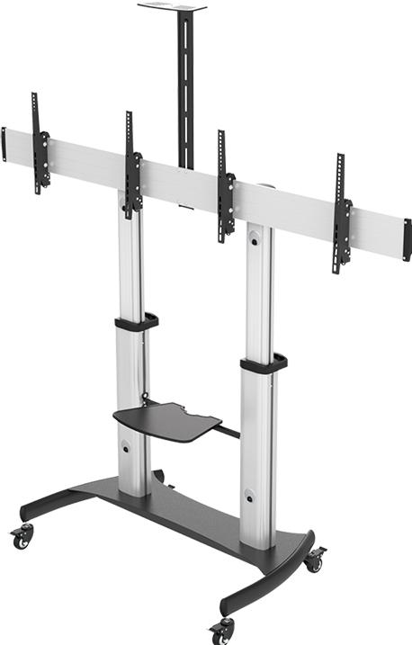 LogiLink TV/monitor trolley 37-60"" height-adjustable (60", 50 kg)