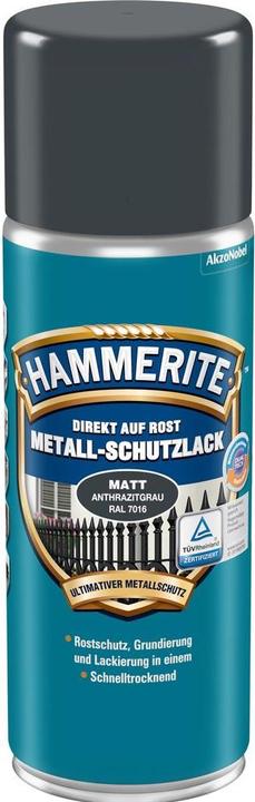 Actual product image Hammerite Metall-Schutzlack (400 ml, Charcoal)