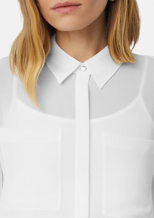 Produktbild Comma Bluse Leicht transparente Bluse mit verdeckter Knopfleiste (34)