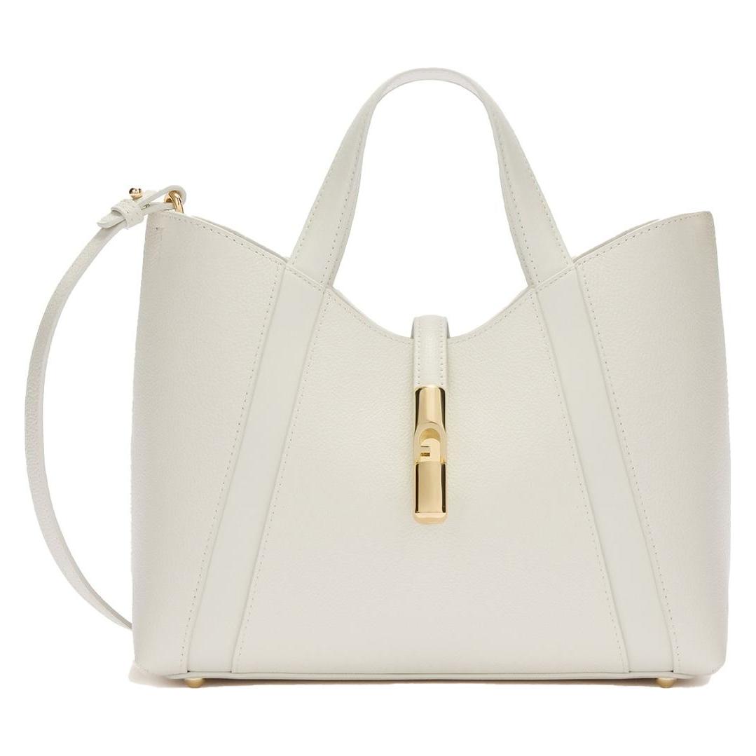 Furla, Damen, Tasche, Goccia Tote Bag, Weiss