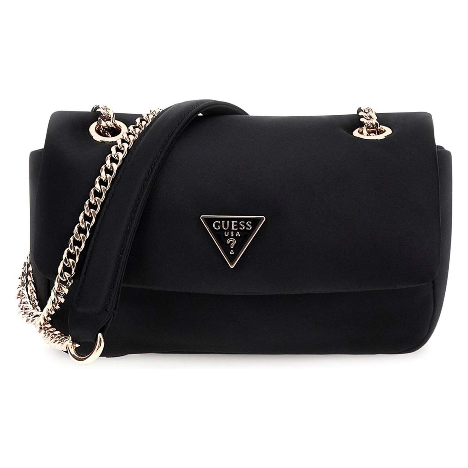 Guess, Damen, Handtasche, Sunetra Mini Convertible Crossbody Flap, Schwarz