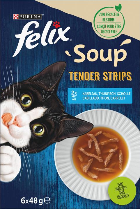 Produktbild Felix Soup Tender Strips Fisch (Adult, 6 Stk., 320 g)