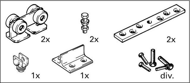 Actual product image HAWA Sliding door set porta