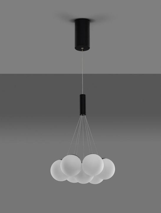 Produktbild Nova Luce NUVOLE LED Pendelleuchte Schwarz 49W Warmweiss 150x36cm 9061433