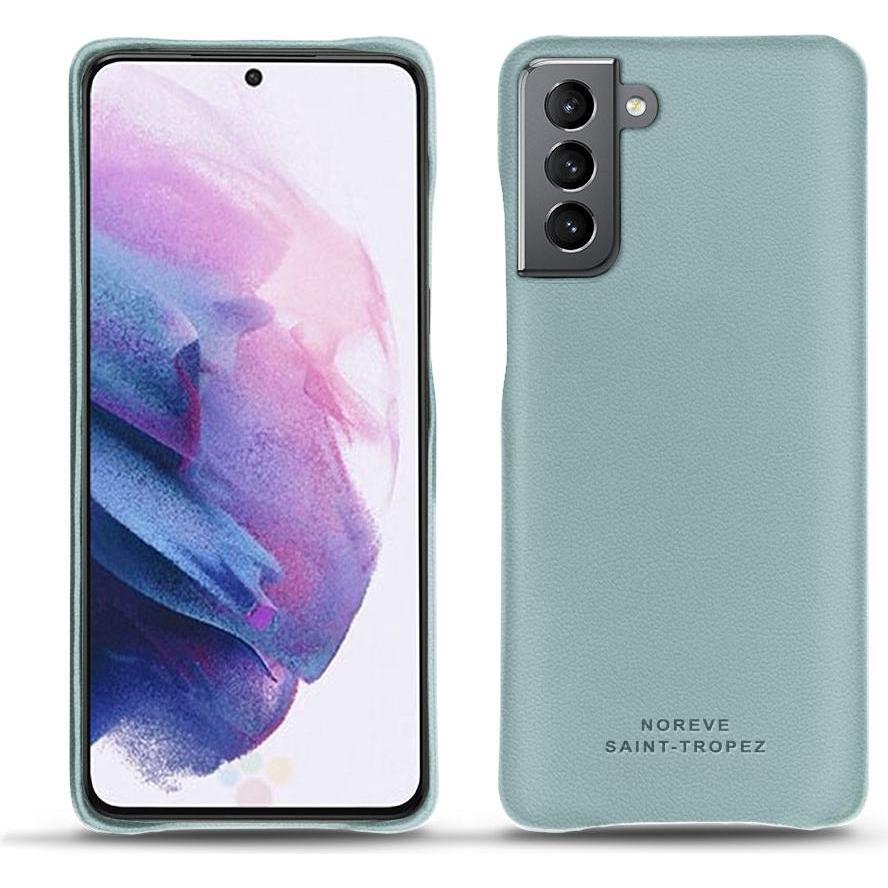 Noreve Lederschutzhülle (Samsung Galaxy S21), Smartphone Hülle, Blau