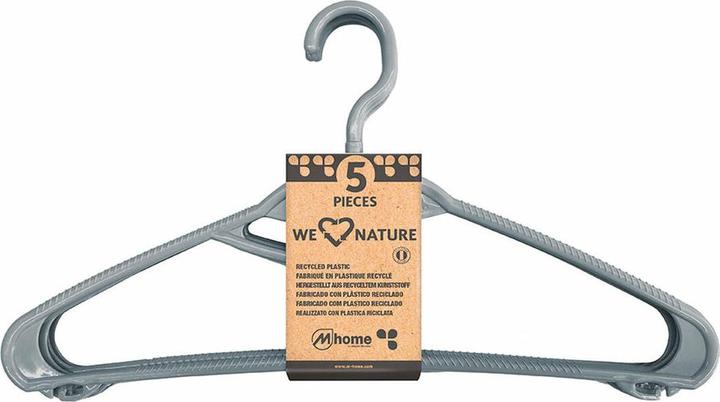 Mondex Garderobenständer We Nature 42 cm Wiederverwerteter Kunststoff 5 Stück