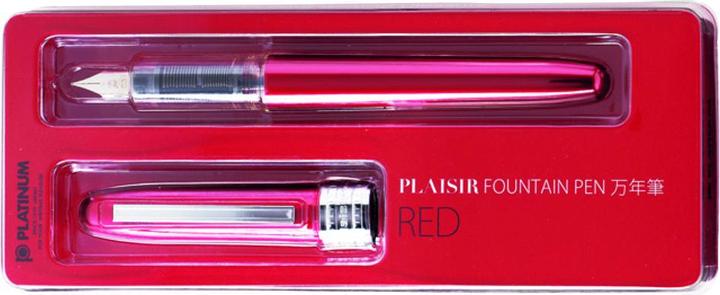 Image du produit Platinum Stylo plume Plaisir, blister, rouge (Rouge)