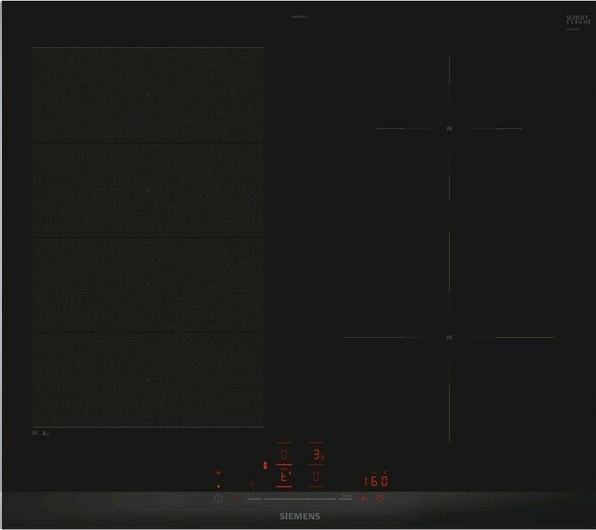 Actual product image Siemens iQ700, Induction hob, 60 cm, Black, With frame on top, EX675HEC1E