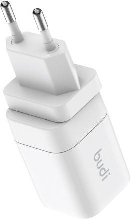 Actual product image Budi USB-C und USB-A GaN Fast Charger (33 W, 2 ports)