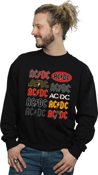 Immagine prodotto AC/DC Felpa uomo in cotone con più loghi (3XL)