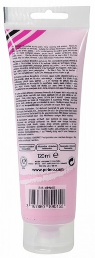 Image du produit Pebeo Decocrème Peinture acrylique mate (Bois de rose, 120 ml)