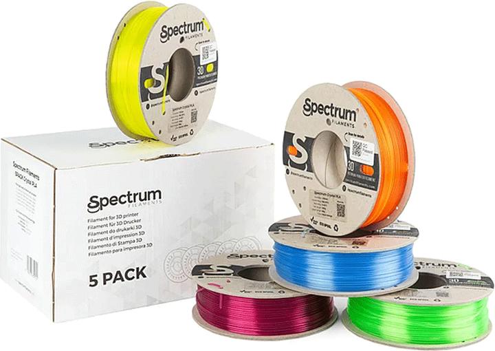 Image du produit Filament PLA Crystal 5 Pack 1.75mm (PLA, 1.75 mm)