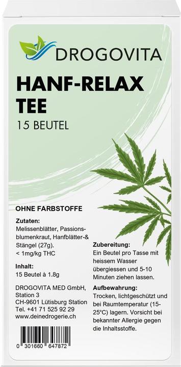 Produktbild Drogovita Hanf-Relax Tee Tees (27 g)