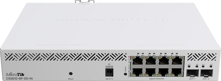 Actual product image MikroTik Cloud Router CSS610-8P-2S+IN (10 Ports)