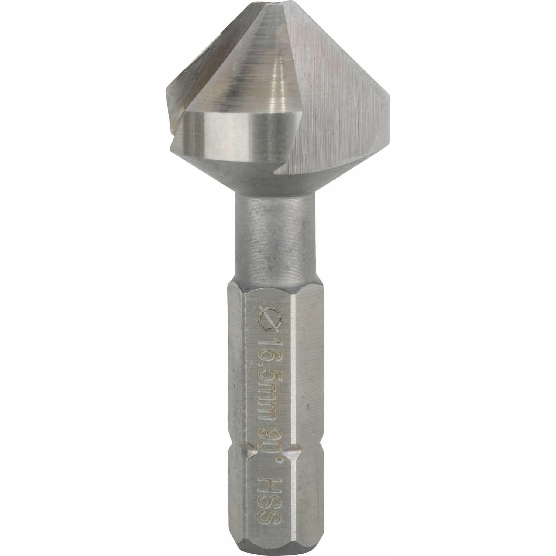 Bosch Professional Zubehör, Bohrereinsatz, Kegelsenker mit Sechskantschaft, 16,5 mm, M 8, 40 mm, 1/4-Zoll (16.5 mm)