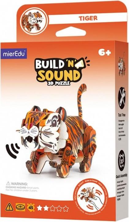 mierEdu Soundwunder 3D Puzzle. Tiger