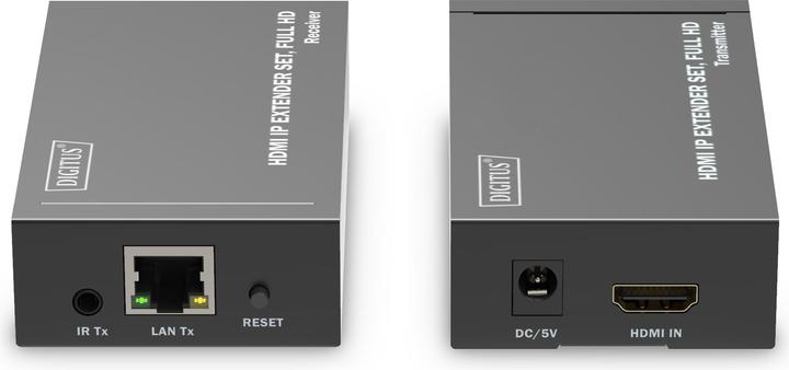 Actual product image Digitus HDMI IP Video Extender Set, 120m Full HD, 1080p